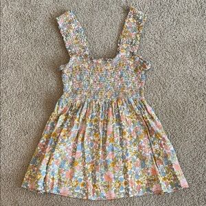 Rachel Zoe Orange and Blue Smocked Tank Top